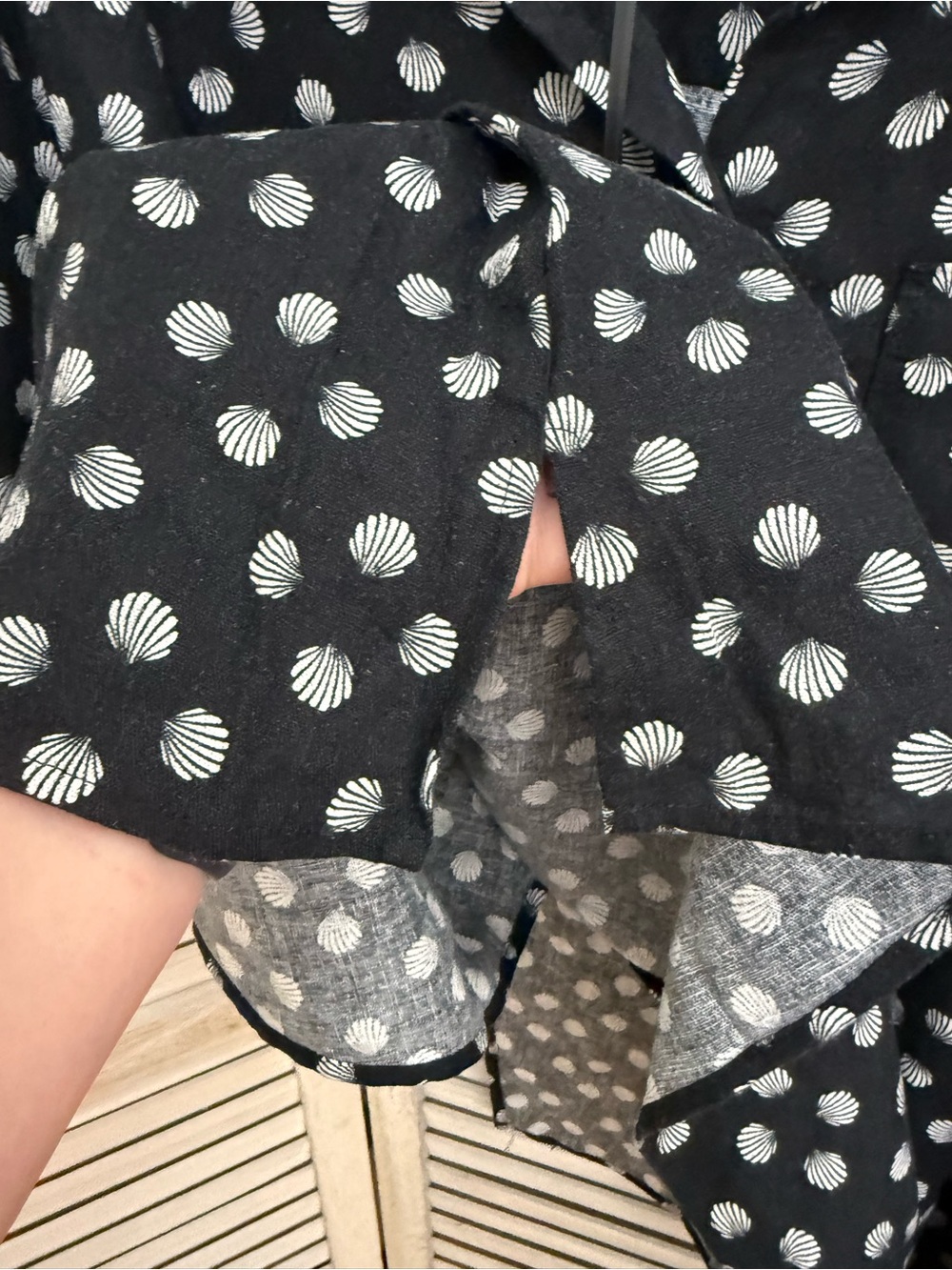 Ava & Viv Black and White Polka Dot Short Sleeve Blouse - Picture 5 of 10